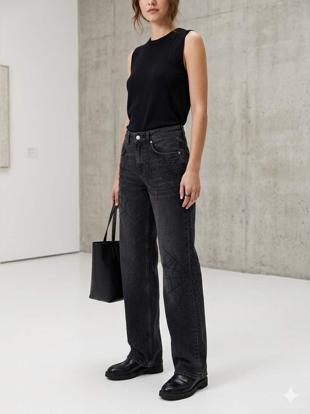 4. WIDE FIT MID-RISE TRF JEANS Special edition